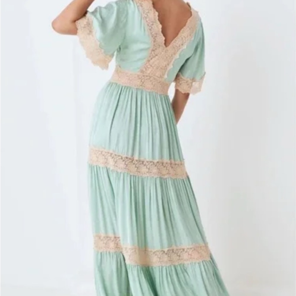 Spell and The Gypsy dress seafoam mint and - Picture 2 of 7